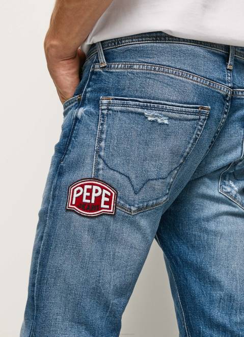 Pepe Jeans Stanley Midrise Regular Fit Jeans Men Denim Z22X808