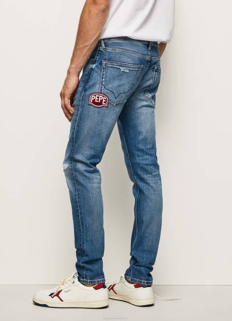 Pepe Jeans Stanley Midrise Regular Fit Jeans Men Denim Z22X808