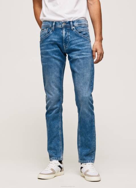 Pepe Jeans Track Midrise Regular Fit Jeans Men Denim Z22X803