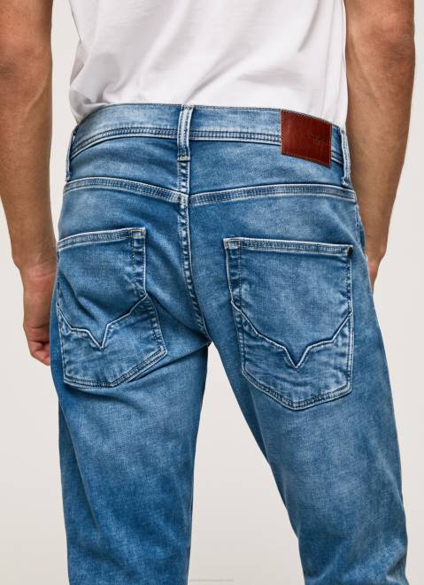 Pepe Jeans Track Midrise Regular Fit Jeans Men Denim Z22X803