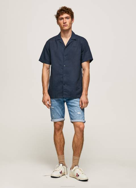 Pepe Jeans Stanley Tapered Fit Denim Shorts Men Denim Z22X821