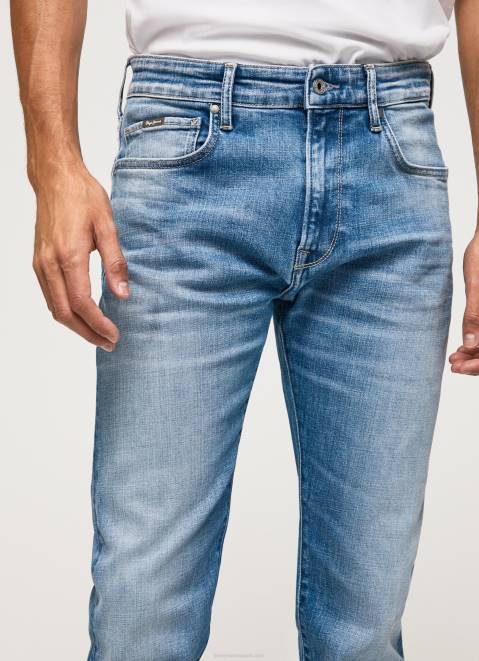 Pepe Jeans Crane Midrise Slim Fit Jeans Men Denim Z22X795