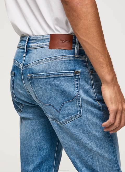 Pepe Jeans Crane Midrise Slim Fit Jeans Men Denim Z22X795