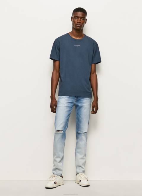 Pepe Jeans Hatch Regular Midrise Slim Fit Jeans Men Denim Z22X796