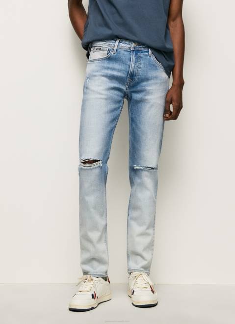Pepe Jeans Hatch Regular Midrise Slim Fit Jeans Men Denim Z22X796