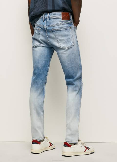 Pepe Jeans Hatch Regular Midrise Slim Fit Jeans Men Denim Z22X796