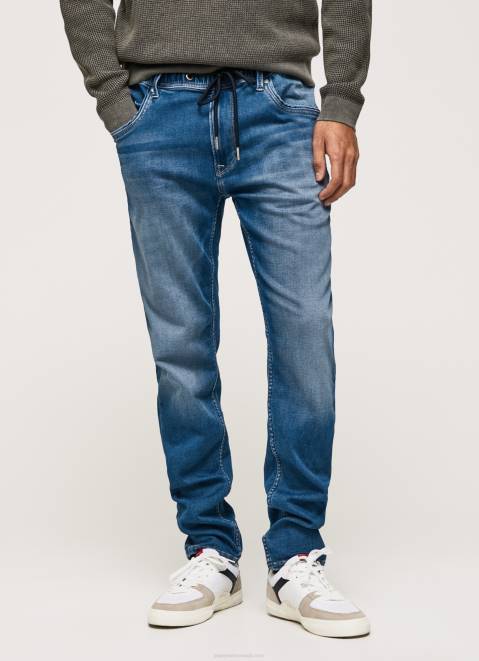 Pepe Jeans Jagger Midrise Slim Fit Jeans Men Denim Z22X794