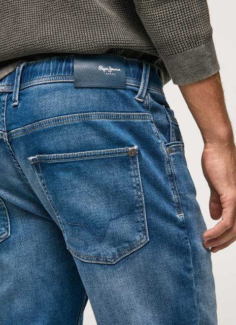 Pepe Jeans Jagger Midrise Slim Fit Jeans Men Denim Z22X794