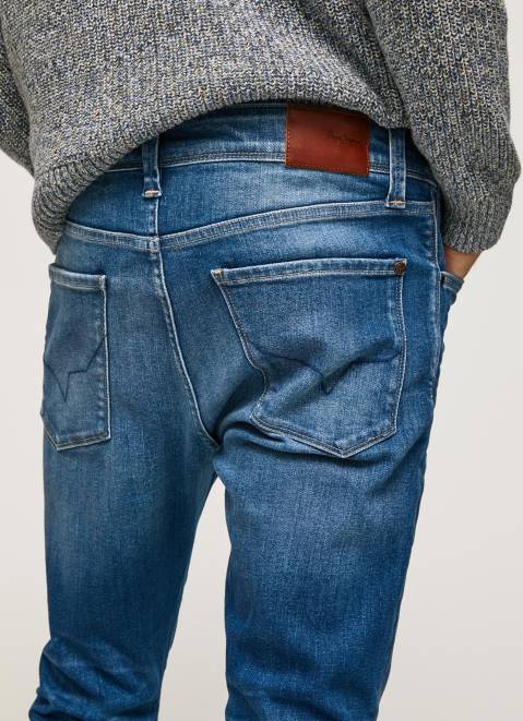 Pepe Jeans Mason Midrise Skinny Fit Jeans Men Denim Z22X791
