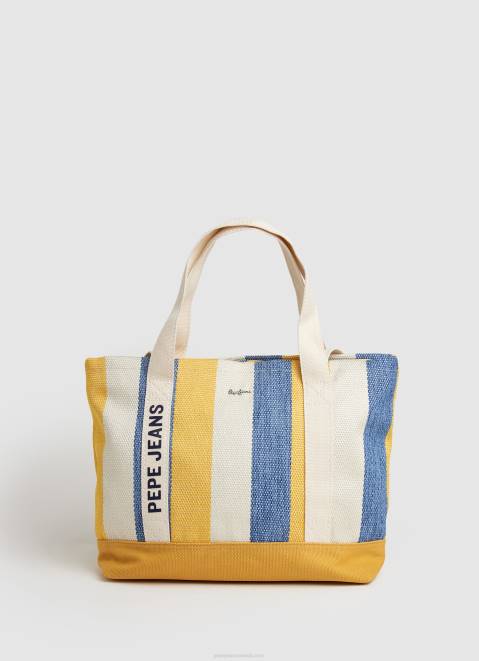 Pepe Jeans 2 In 1 Bag Convertible To Backpack Women Buttermilk Z22X736