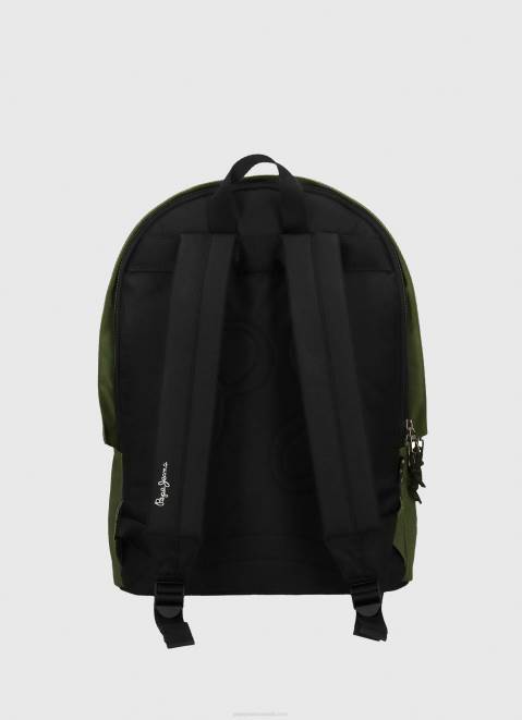 Pepe Jeans Aris Double Zip Performance Backpack Women Dark Green Z22X753