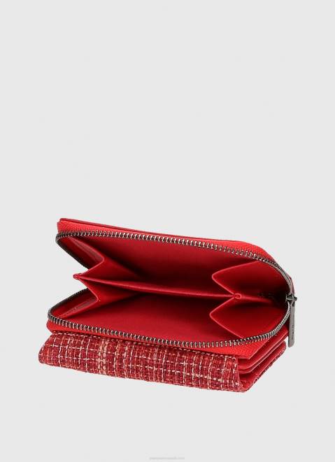 Pepe Jeans Checkered Wallet Women Studio Red Z22X729