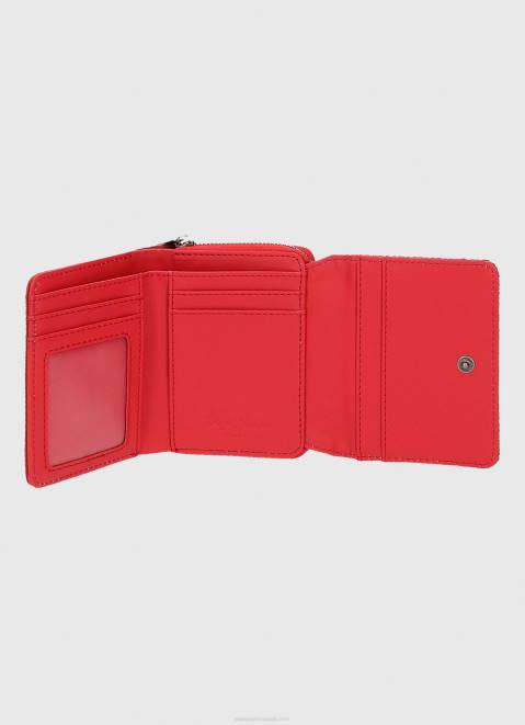 Pepe Jeans Checkered Wallet Women Studio Red Z22X729