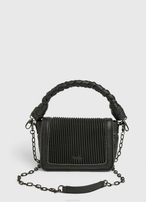 Pepe Jeans Crossbody Bag With Padded Detailing Women Black Z22X708