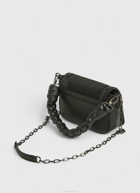 Pepe Jeans Crossbody Bag With Padded Detailing Women Black Z22X708