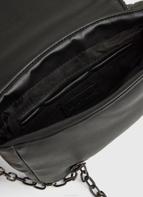 Pepe Jeans Crossbody Bag With Padded Detailing Women Black Z22X708