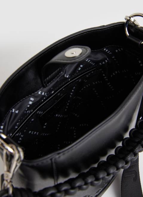 Pepe Jeans Double-Handled Bucket Bag Women Black Z22X732
