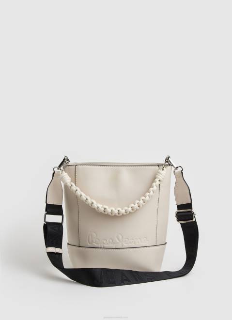 Pepe Jeans Double-Handled Bucket Bag Women Buttermilk Z22X731