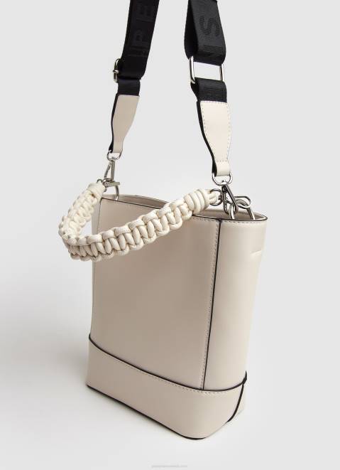 Pepe Jeans Double-Handled Bucket Bag Women Buttermilk Z22X731
