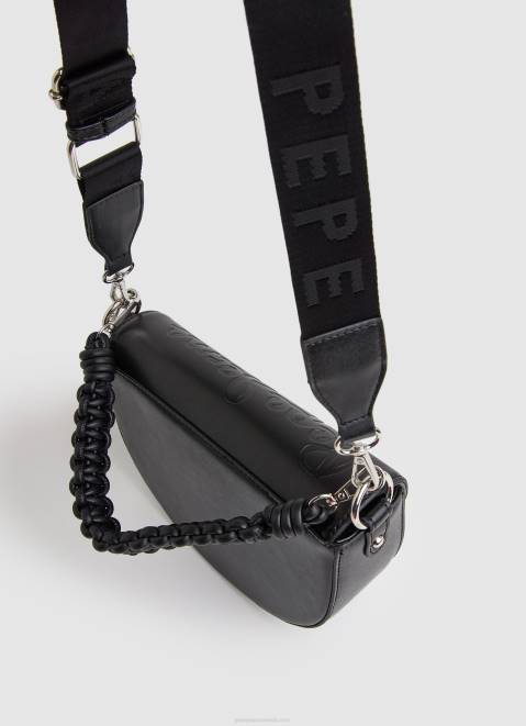Pepe Jeans Double-Handled Crossbody Bag Women Black Z22X733