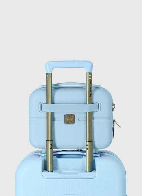 Pepe Jeans Embossed Logo Travel Bag Women Sky Z22X750
