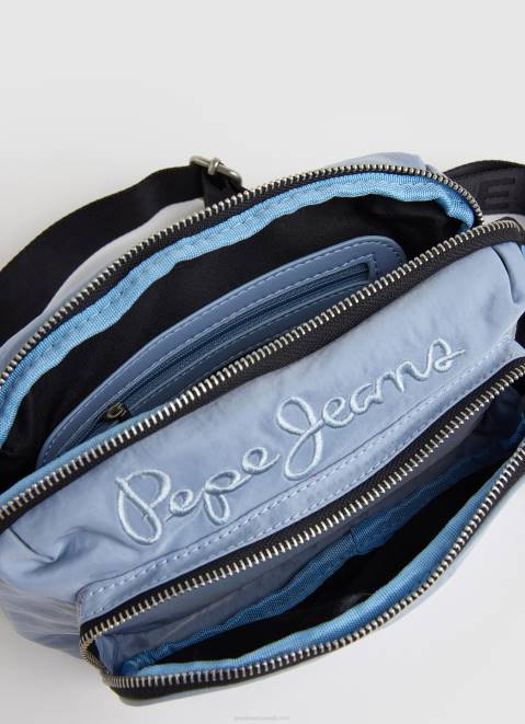 Pepe Jeans Fabric Crossbody Bag With Adjustable Handle Women Bay Z22X735