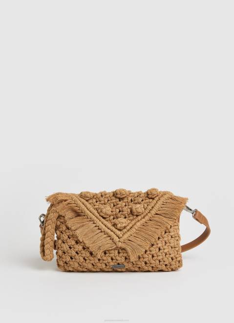 Pepe Jeans Leather Shoulder Bag Women Tobacco Z22X746