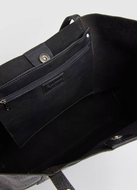 Pepe Jeans Leather Tote Bag Women Black Z22X747