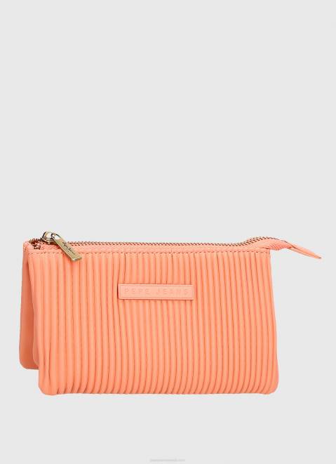 Pepe Jeans Triple Compartment Toiletry Case Women Peach Z22X723