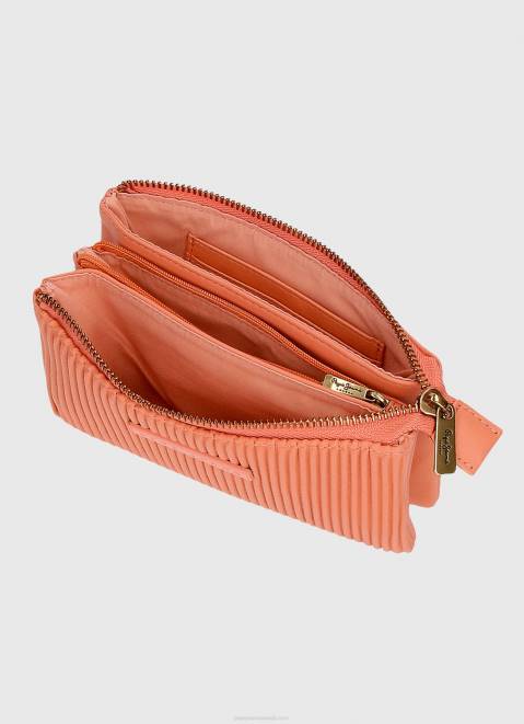 Pepe Jeans Triple Compartment Toiletry Case Women Peach Z22X723