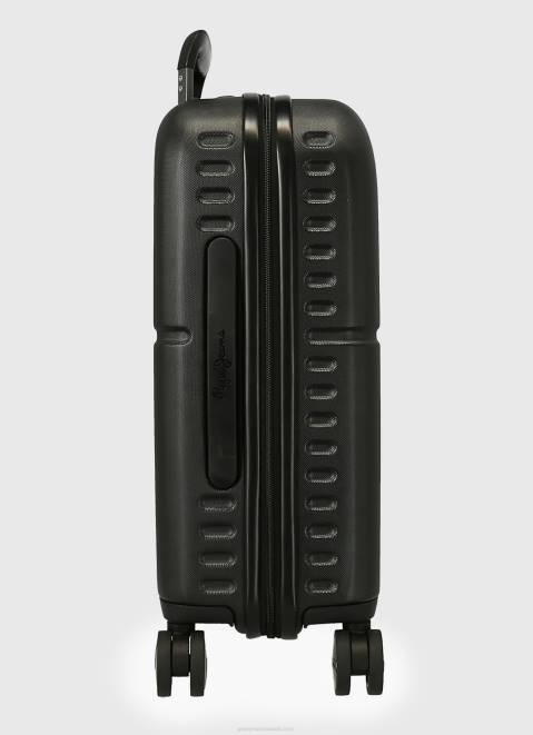 Pepe Jeans Trolley Abs 55Cm. Highlight Hard Suitcase Women Black Z22X758