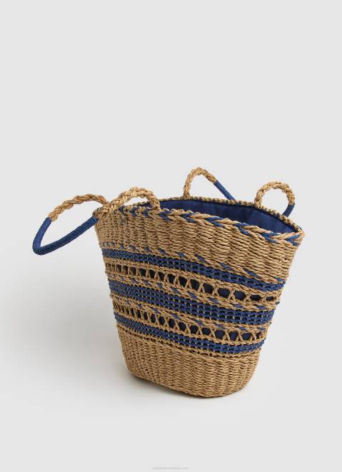 Pepe Jeans Woven Straw Basket Bag Women Dulwich Z22X743