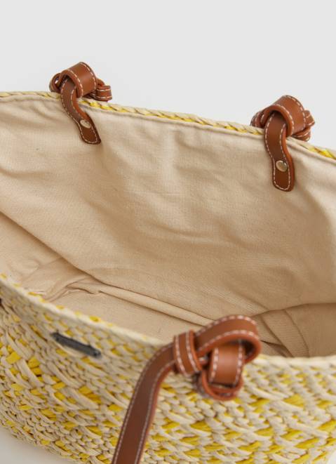 Pepe Jeans Woven Straw Basket Bag Women Shine Z22X725