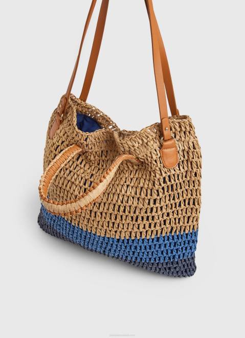 Pepe Jeans Woven Straw Tote Bag Women Dulwich Z22X745