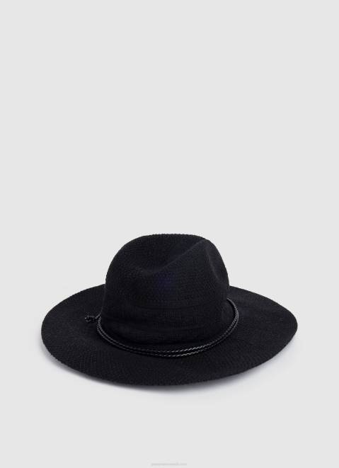 Pepe Jeans Breathable Wide-Brimmed Hat Women Black Z22X776