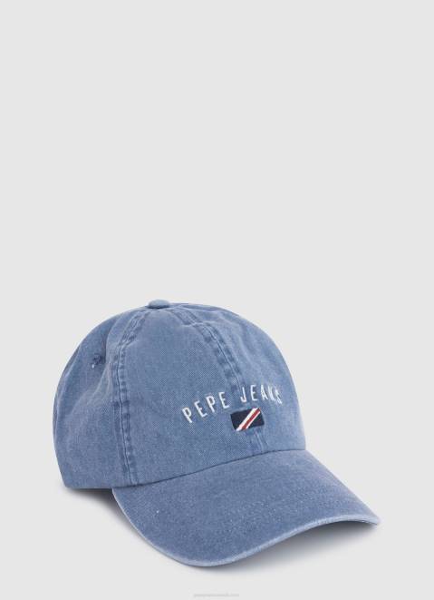 Pepe Jeans Embroidered Logo Basic Cap Women Denim Z22X778