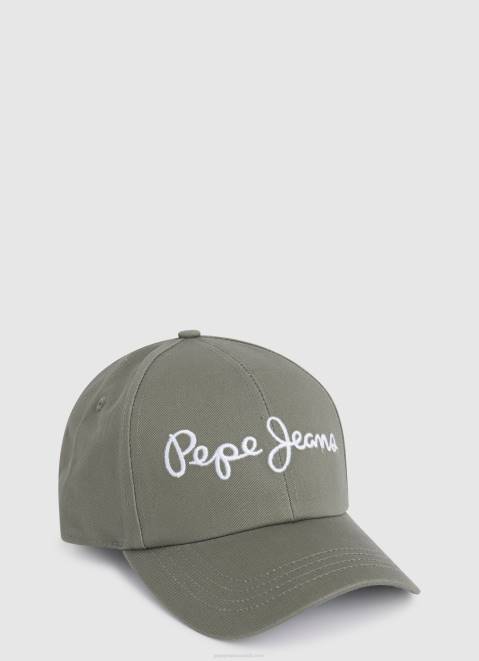 Pepe Jeans Embroidered Logo Basic Cap Women Harvard Khaki Z22X783