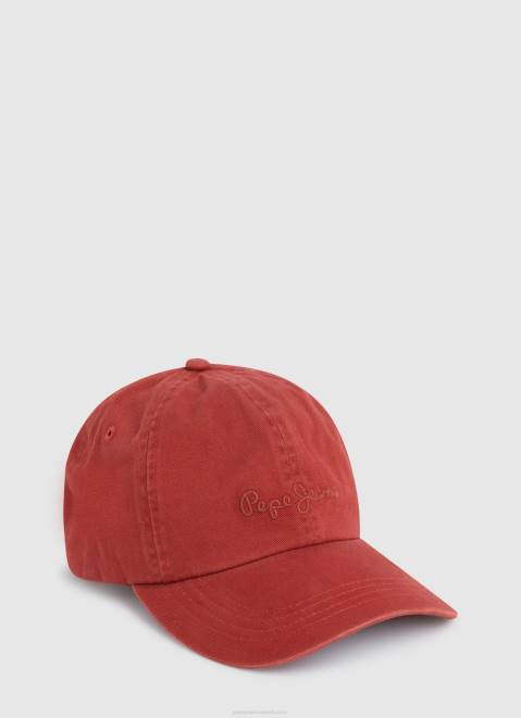 Pepe Jeans Embroidered Logo Basic Cap Women Studio Red Z22X779