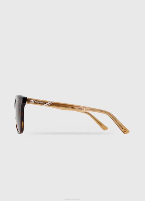 Pepe Jeans Wayfarer Sunglasses Women Gold Z22X770