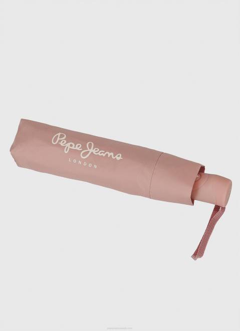 Pepe Jeans Macy Folding Automatic Umbrella Women Ash Rose Z22X788