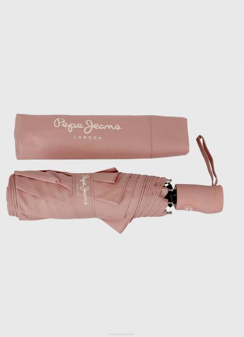 Pepe Jeans Macy Folding Automatic Umbrella Women Ash Rose Z22X788