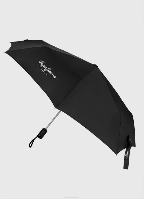 Pepe Jeans Teo Folding Automatic Umbrella Women Black Z22X787