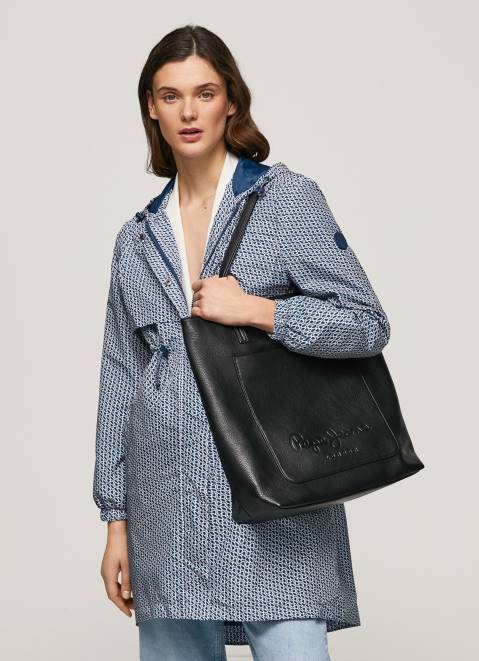 Pepe Jeans All-Over Logo Light Parka Women Multi Z22X137