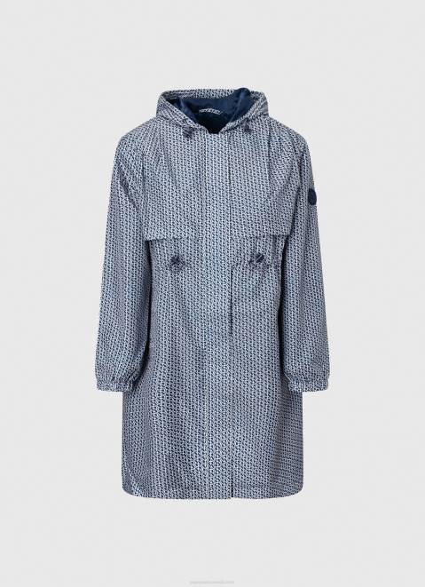 Pepe Jeans All-Over Logo Light Parka Women Multi Z22X137
