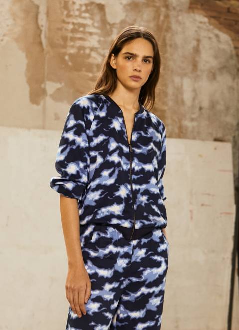 Pepe Jeans Camouflage Bomber Jacket Women Multi Z22X126