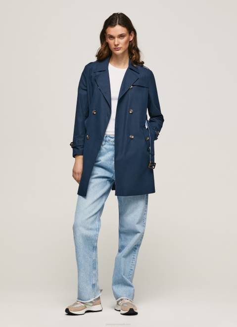 Pepe Jeans Classic Twill Trench Coat Women Dulwich Z22X107