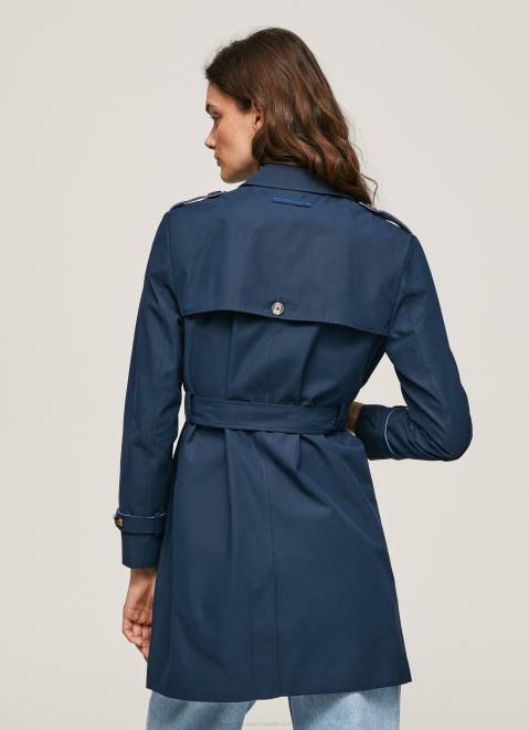Pepe Jeans Classic Twill Trench Coat Women Dulwich Z22X107