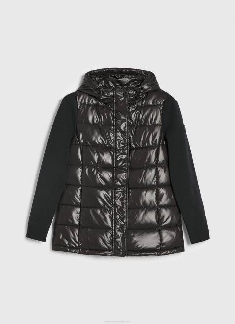 Pepe Jeans Matte Finish Puffed Jacket Women Black Z22X121