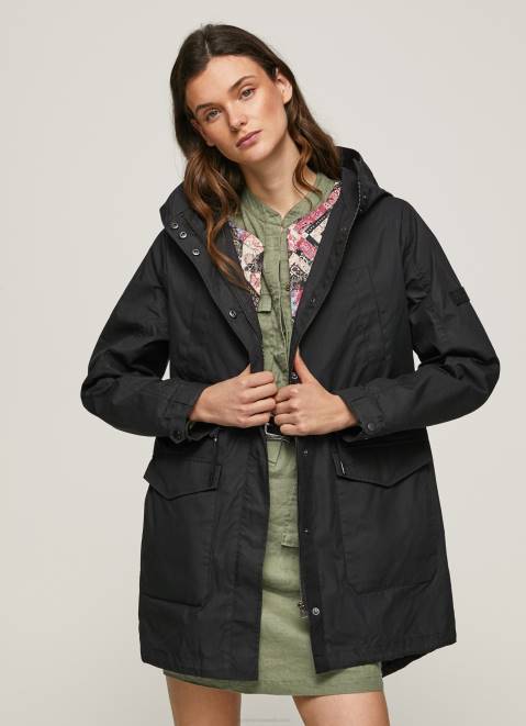 Pepe Jeans Parka With Inner Jacket Women Black Z22X139