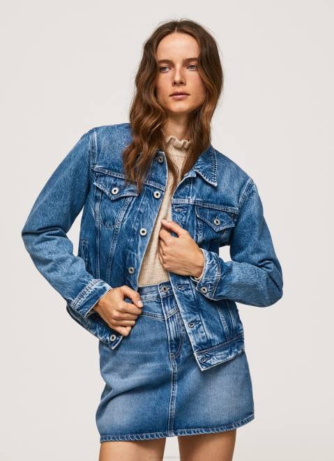 Pepe Jeans Regular Fit Denim Jacket Women Denim Z22X97